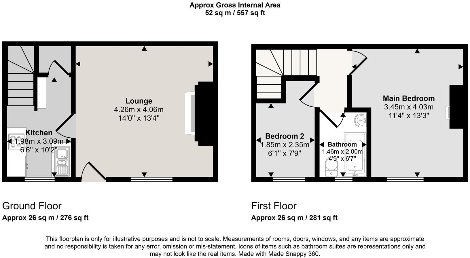 Aire View, Silsden, floorplan