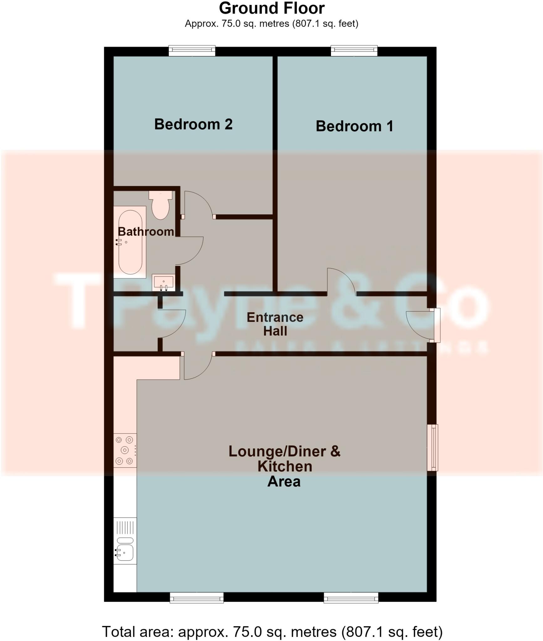 High Street, Chatteris PE16 6BG floorplan