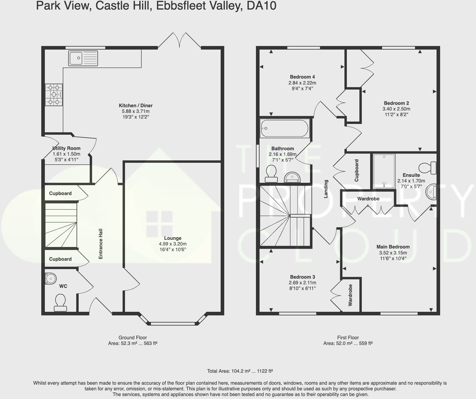 Park View, Castle Hill, Ebbsfleet Valley, Swanscombe, Kent, DA10 floorplan