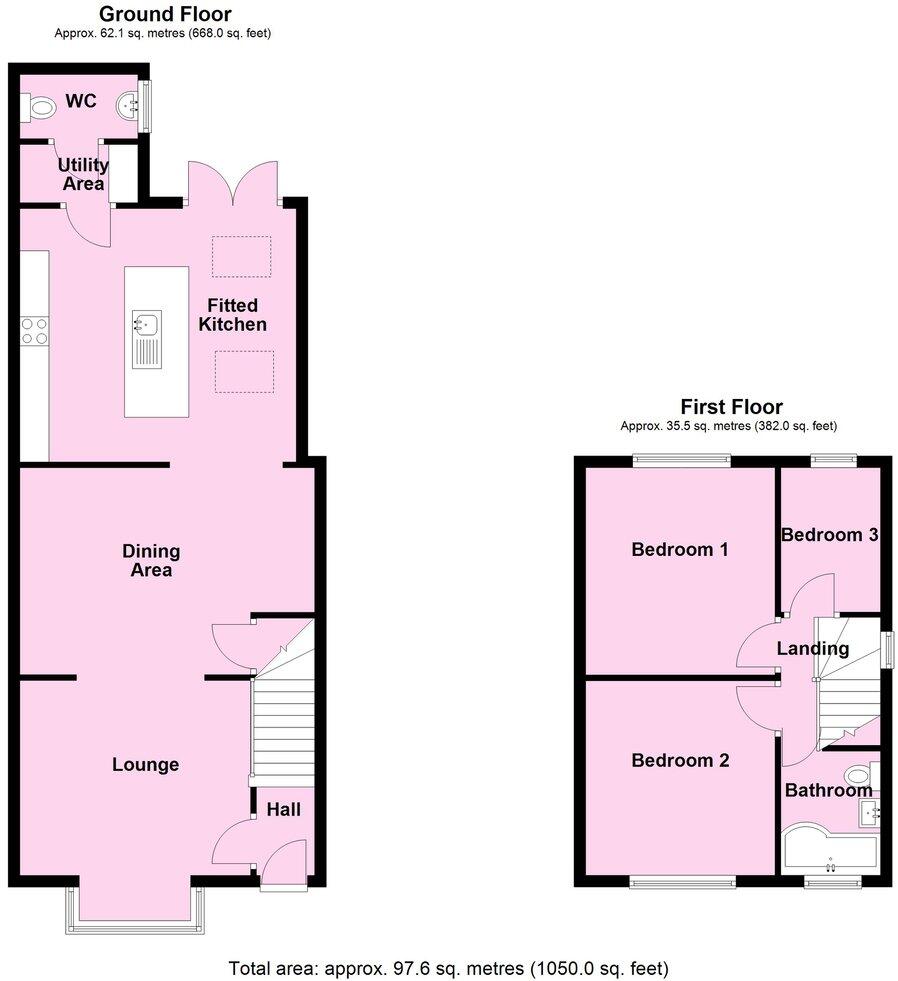 Petersfield, Croft, Leicester, LE9 floorplan