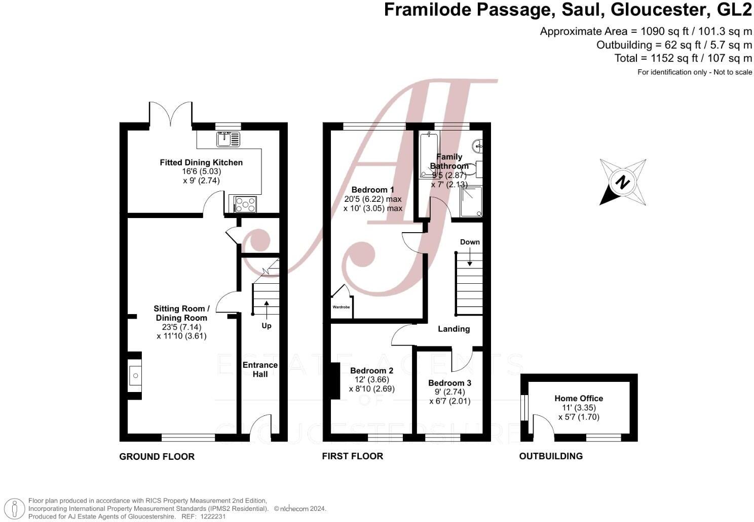 Framilode Passage, Saul, Gloucester floorplan
