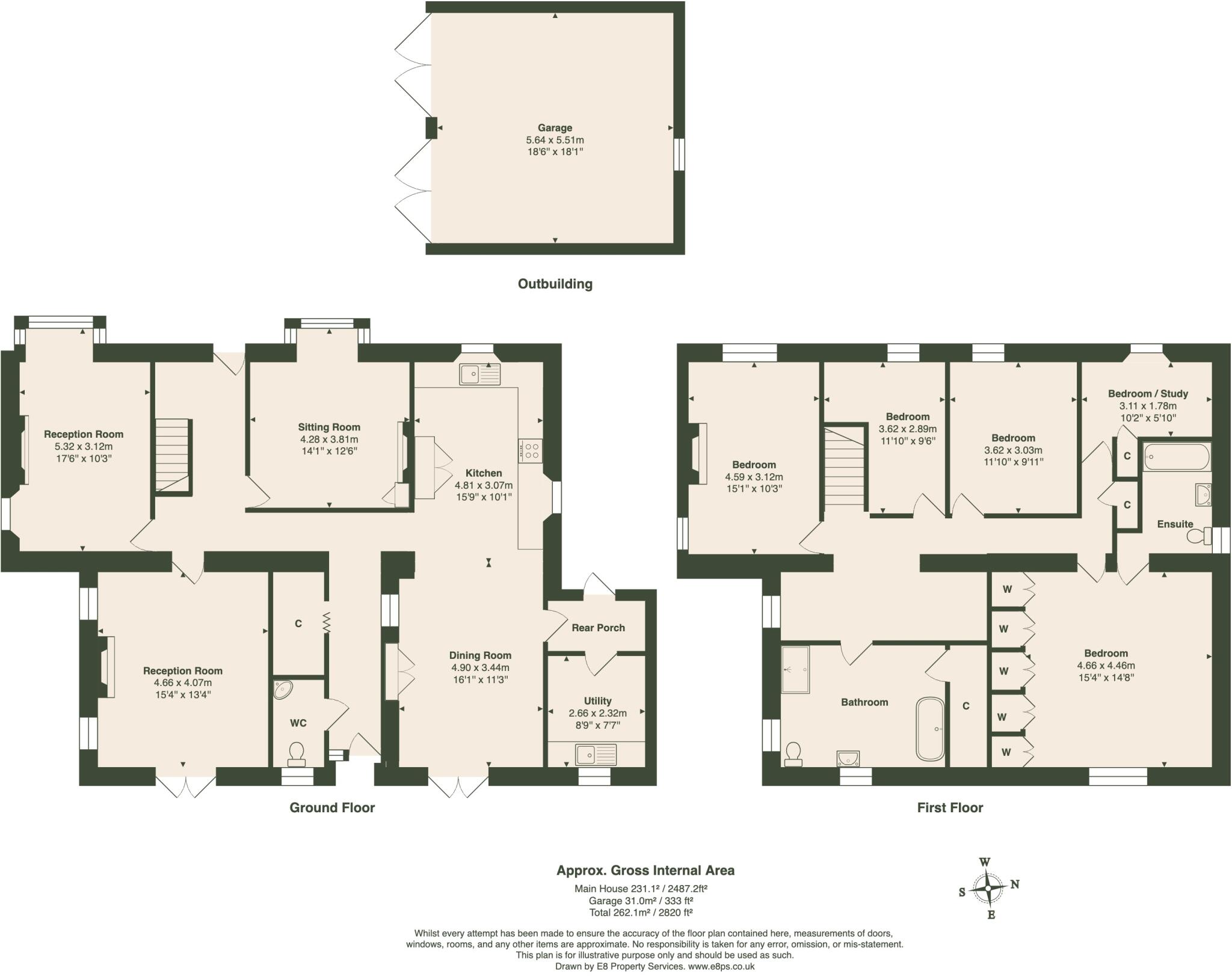 Culkerton, Tetbury, Gloucestershire, GL8 floorplan