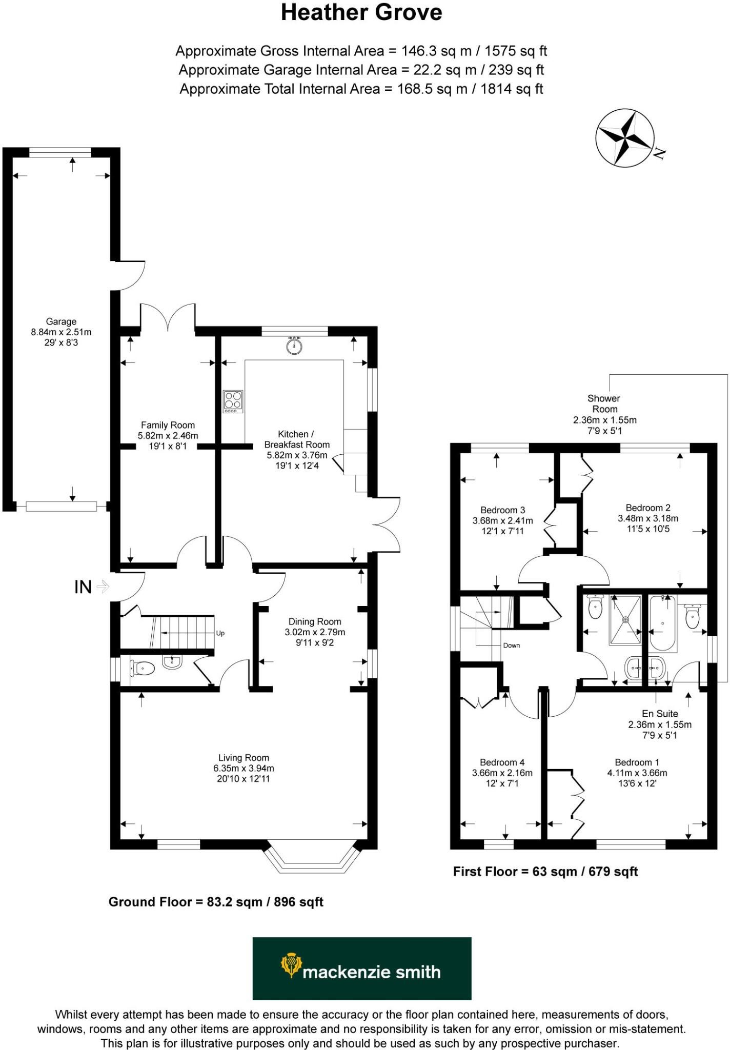 Heather Grove, Hartley Wintney, Hook, Hampshire, RG27 floorplan