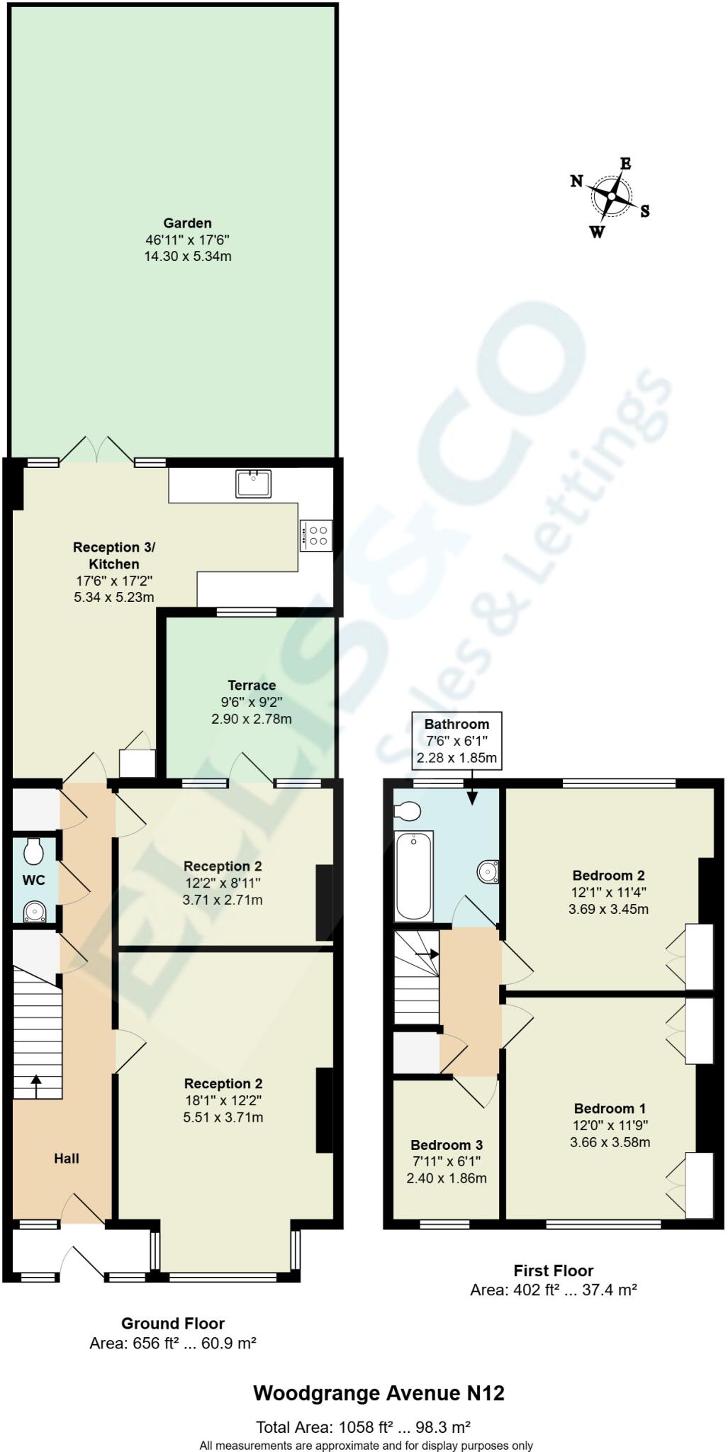 Woodgrange Avenue, North Finchley, N12 floorplan
