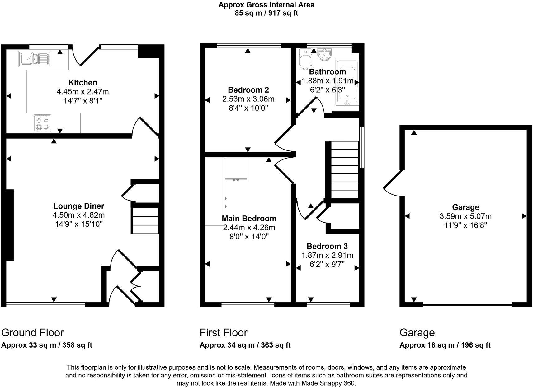 Russeldene Road, Wigan, WN3 floorplan