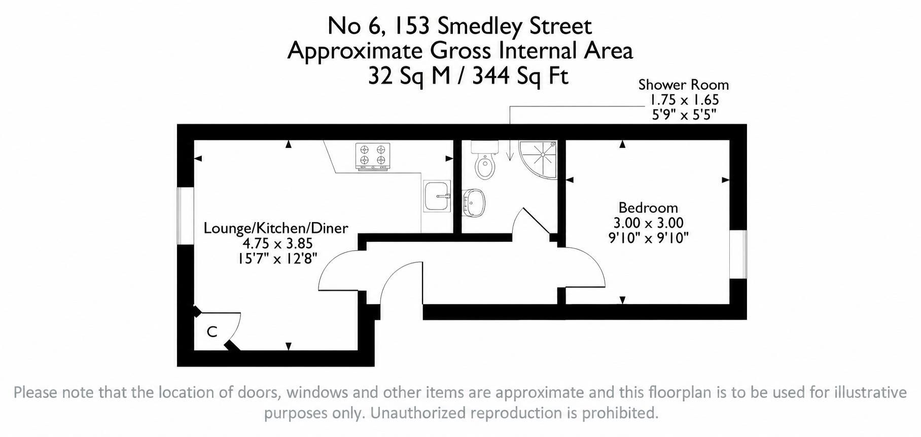 Smedley Street, Matlock floorplan