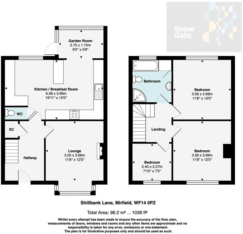 Shill Bank Lane, Mirfield floorplan