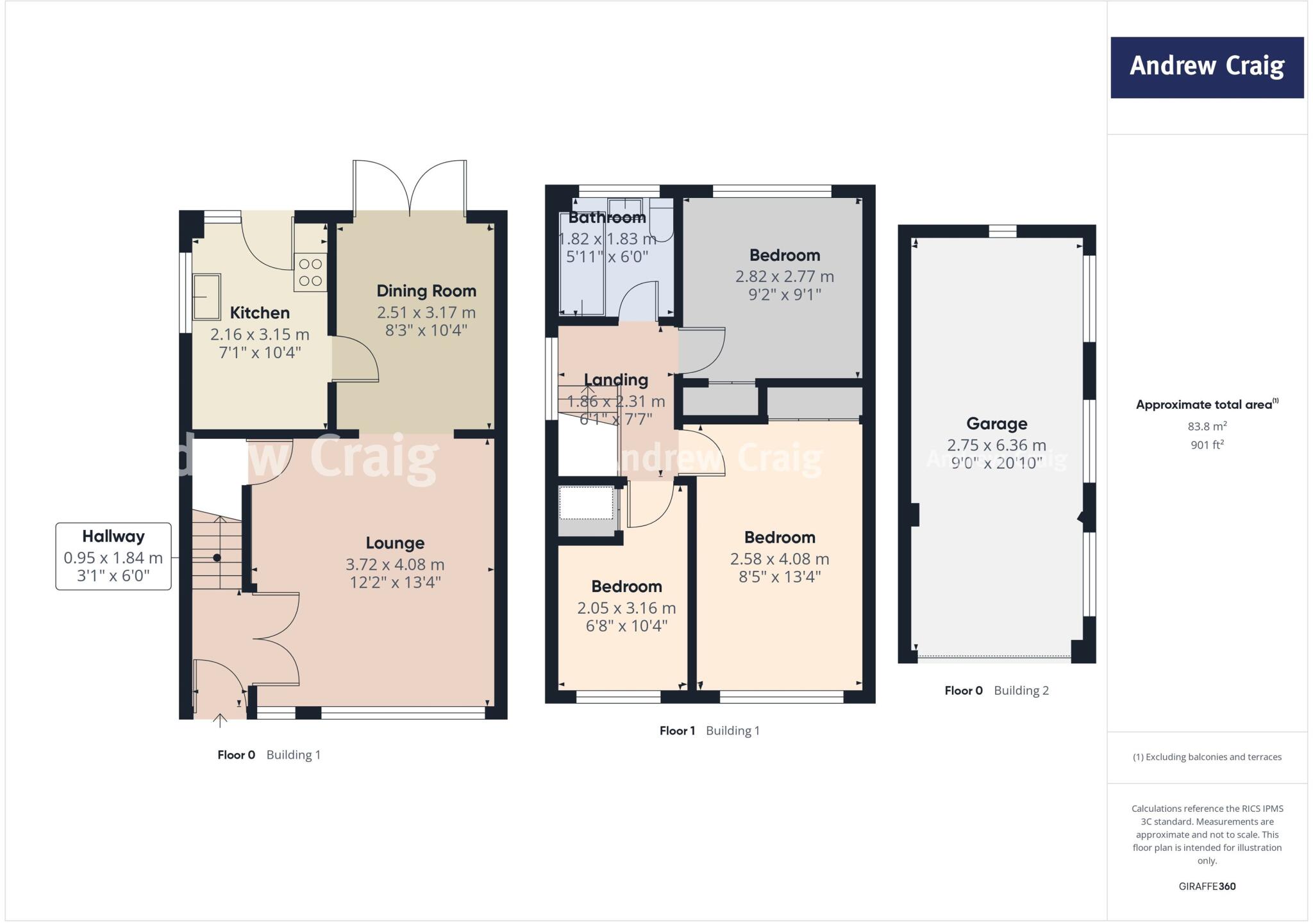 Thorntons Close, Pelton floorplan