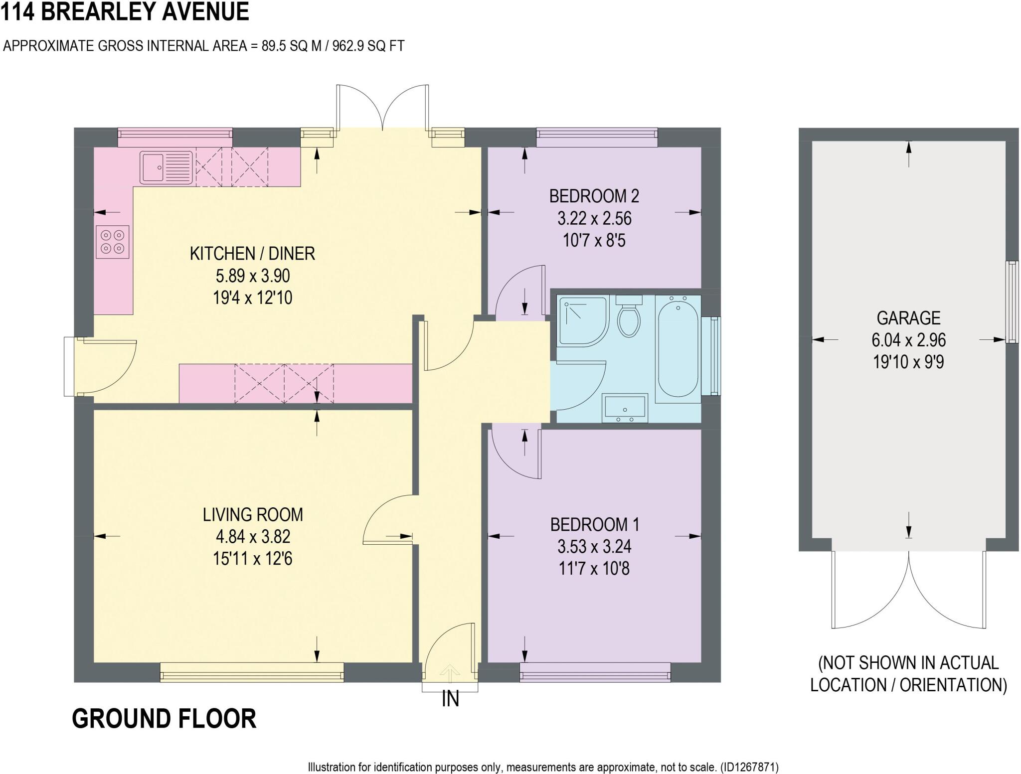 Brearley Avenue, New Whittington, Chesterfield floorplan