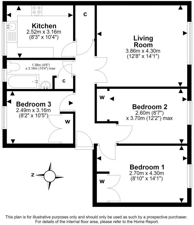 13/5 Meadowhouse Road, Edinburgh, EH12 7HW floorplan