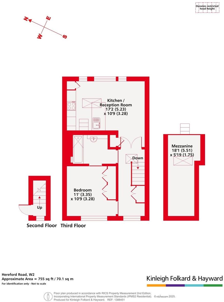 Hereford Road, Bayswater, London, W2 floorplan