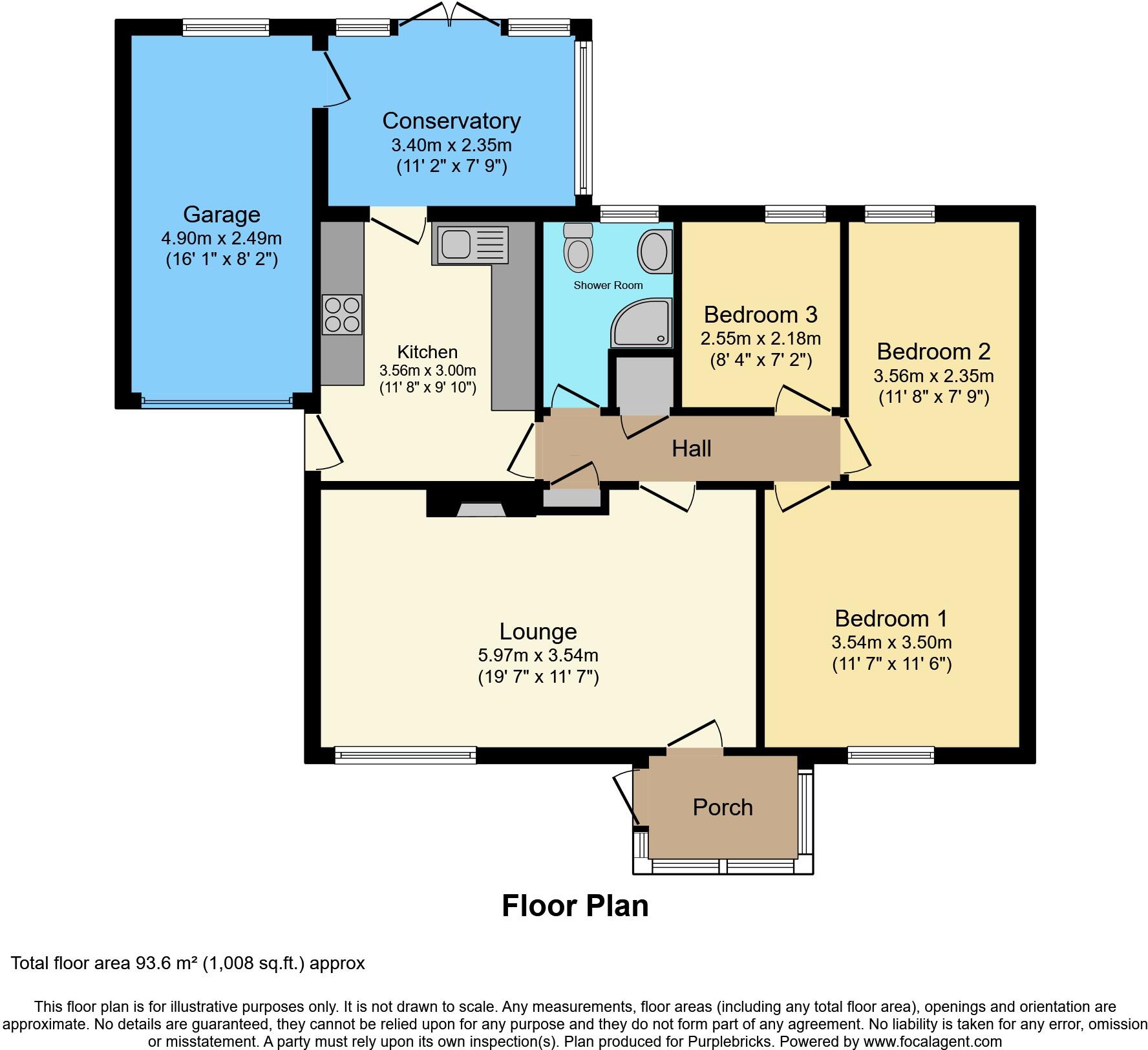 4, Barton Close, Taunton, TA1 floorplan