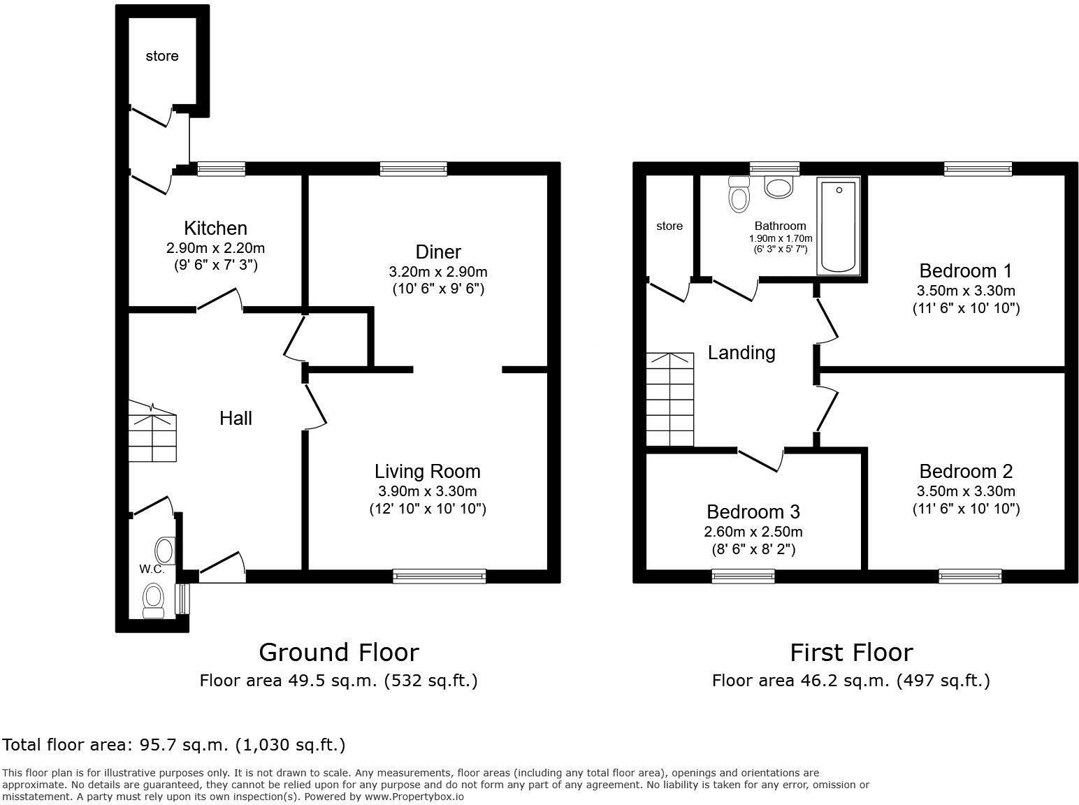 Dovedale Avenue, Sunnybrow, Crook, DL15 floorplan