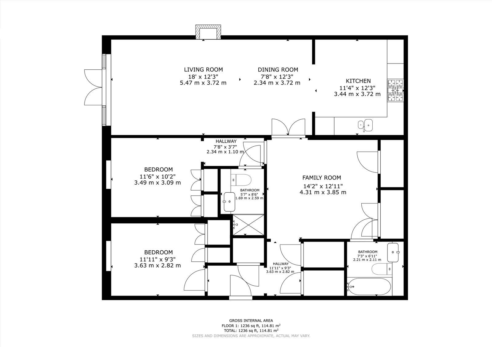 Crown House, St. Martins Street, Wallingford, OX10 0FJ floorplan