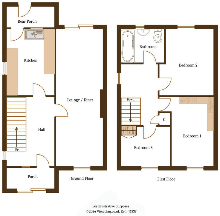 Llancaiach View, Nelson, Treharris, CF46 6EW floorplan