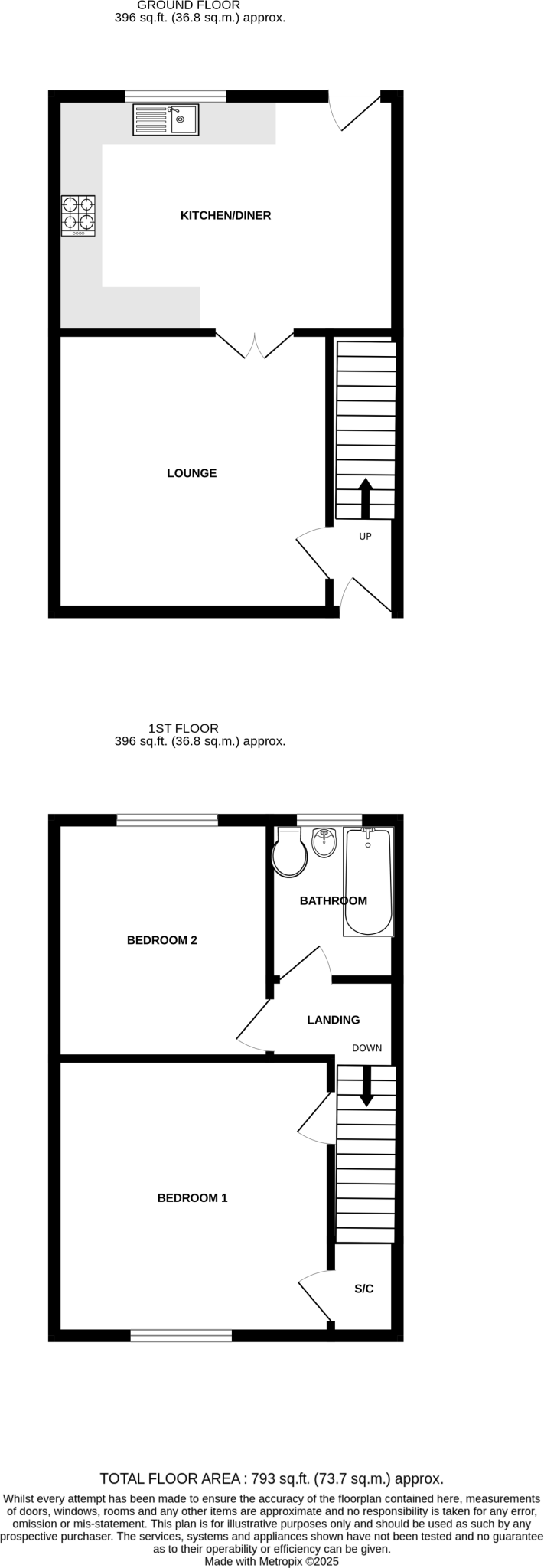 Southside, Butterknowle, Bishop Auckland, DL13 floorplan