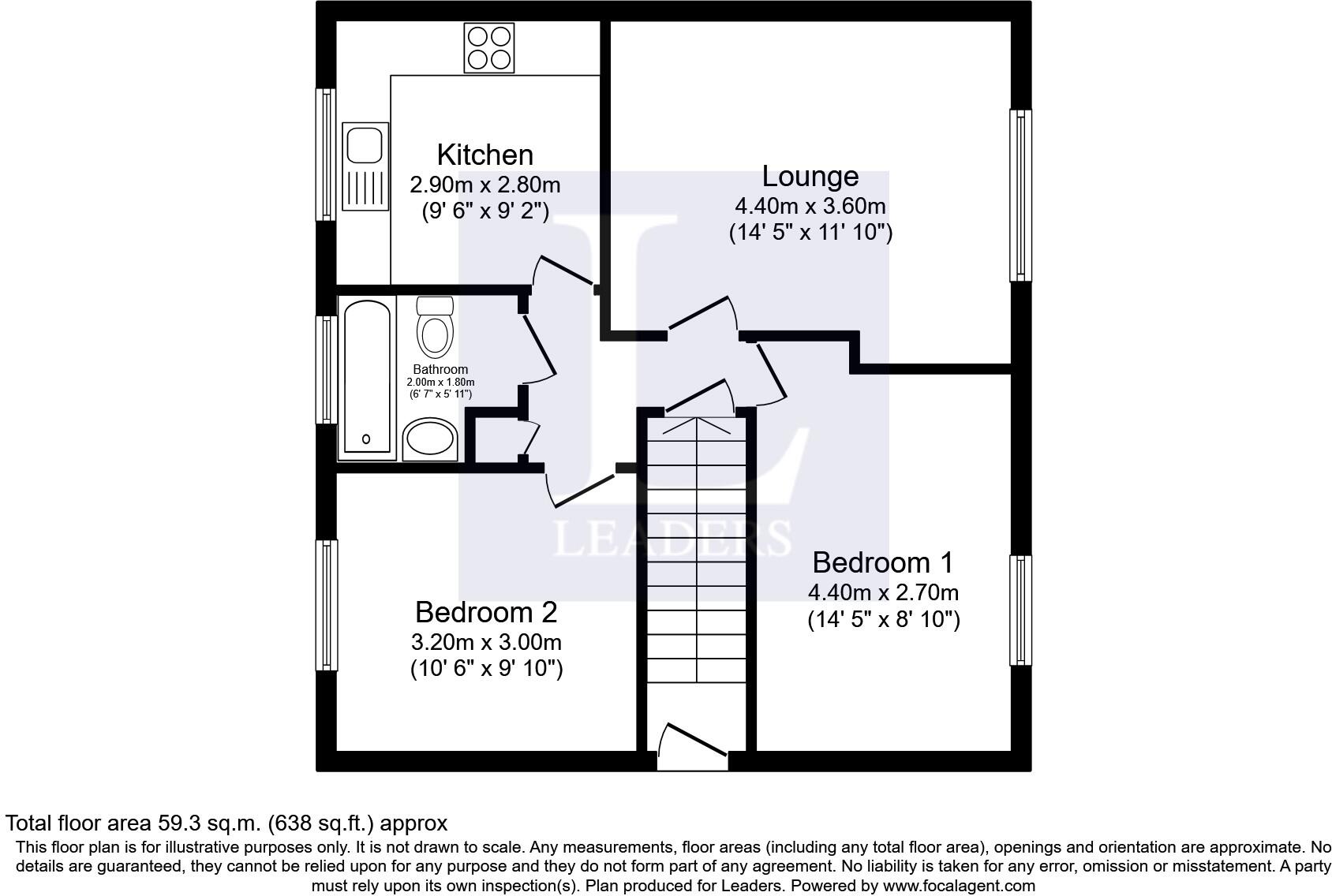 St. Lawrence Court, St. Lawrence Avenue, Worthing, BN14 floorplan