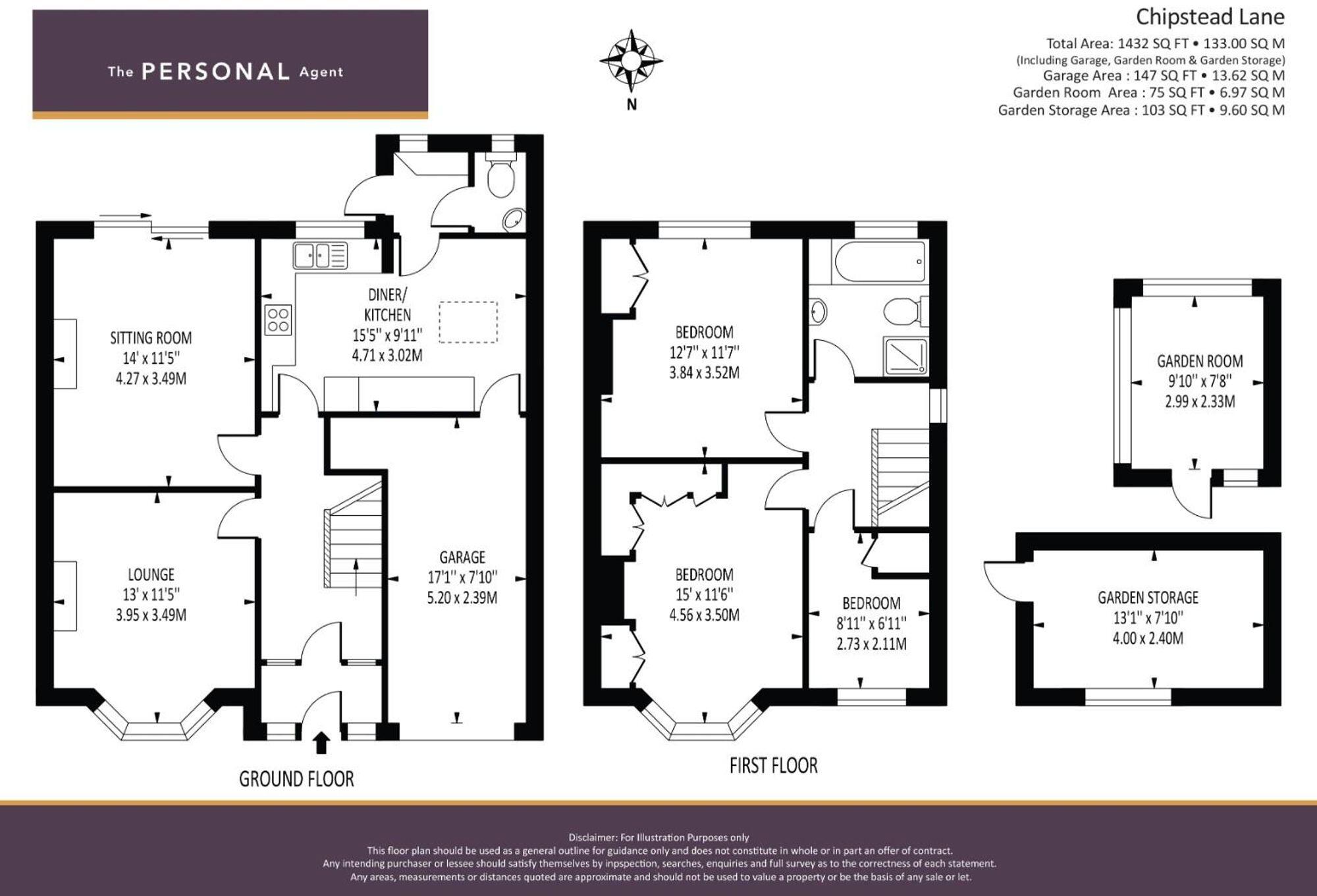 Chipstead Lane, Lower Kingswood, KT20 floorplan