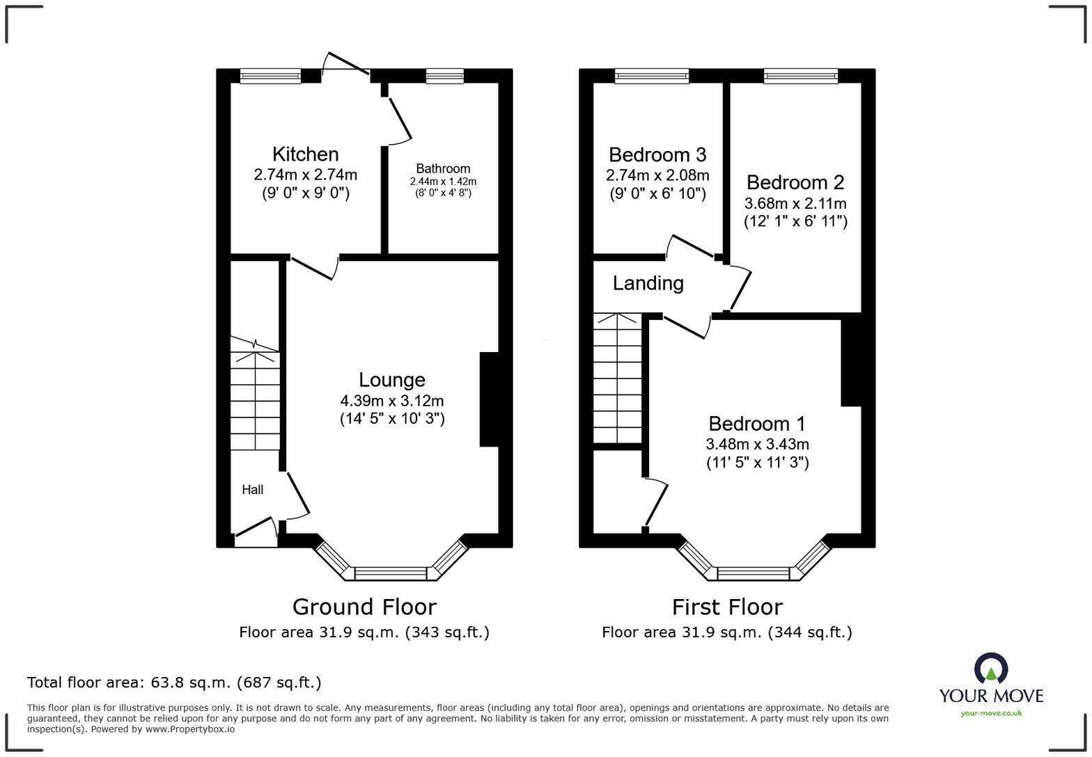 Cottall Avenue, Chatham, Kent, ME4 floorplan