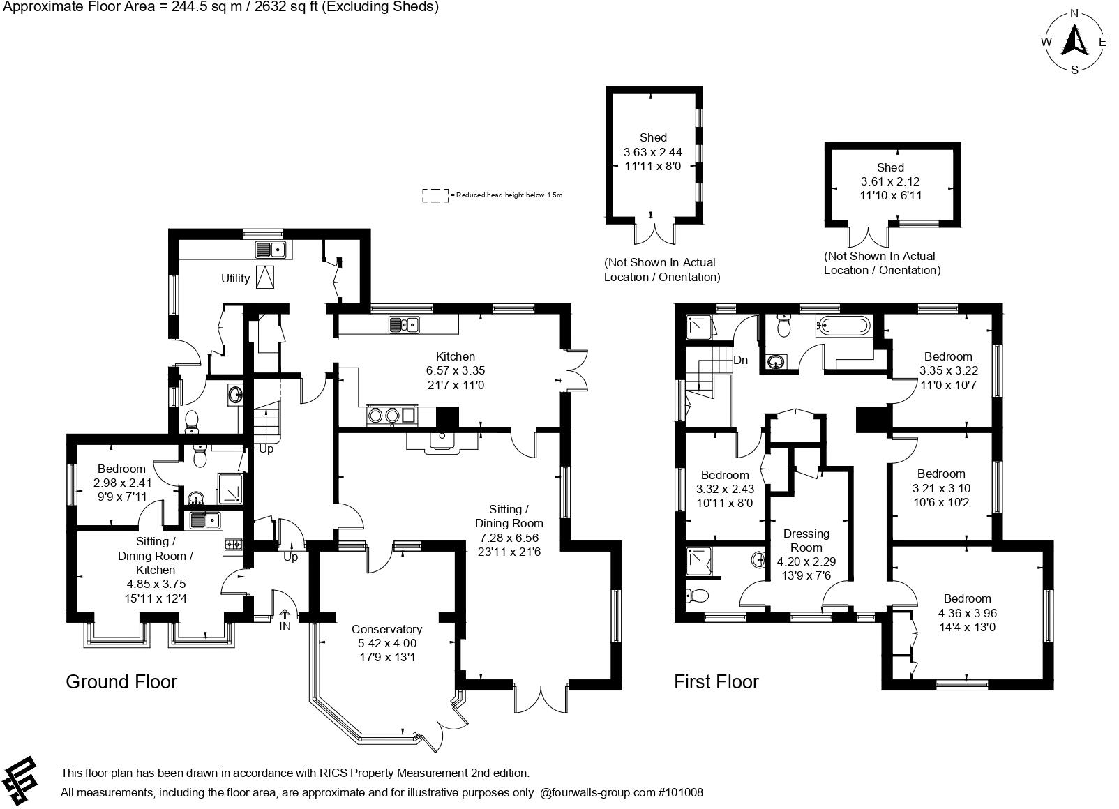 Upperfield, Easebourne, Midhurst, West Sussex, GU29 floorplan