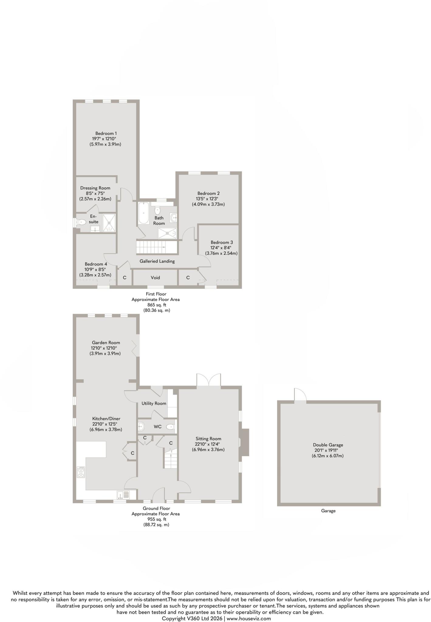 Detached Four Bedroom Home with Countryside Views in St. Johns Fen End floorplan