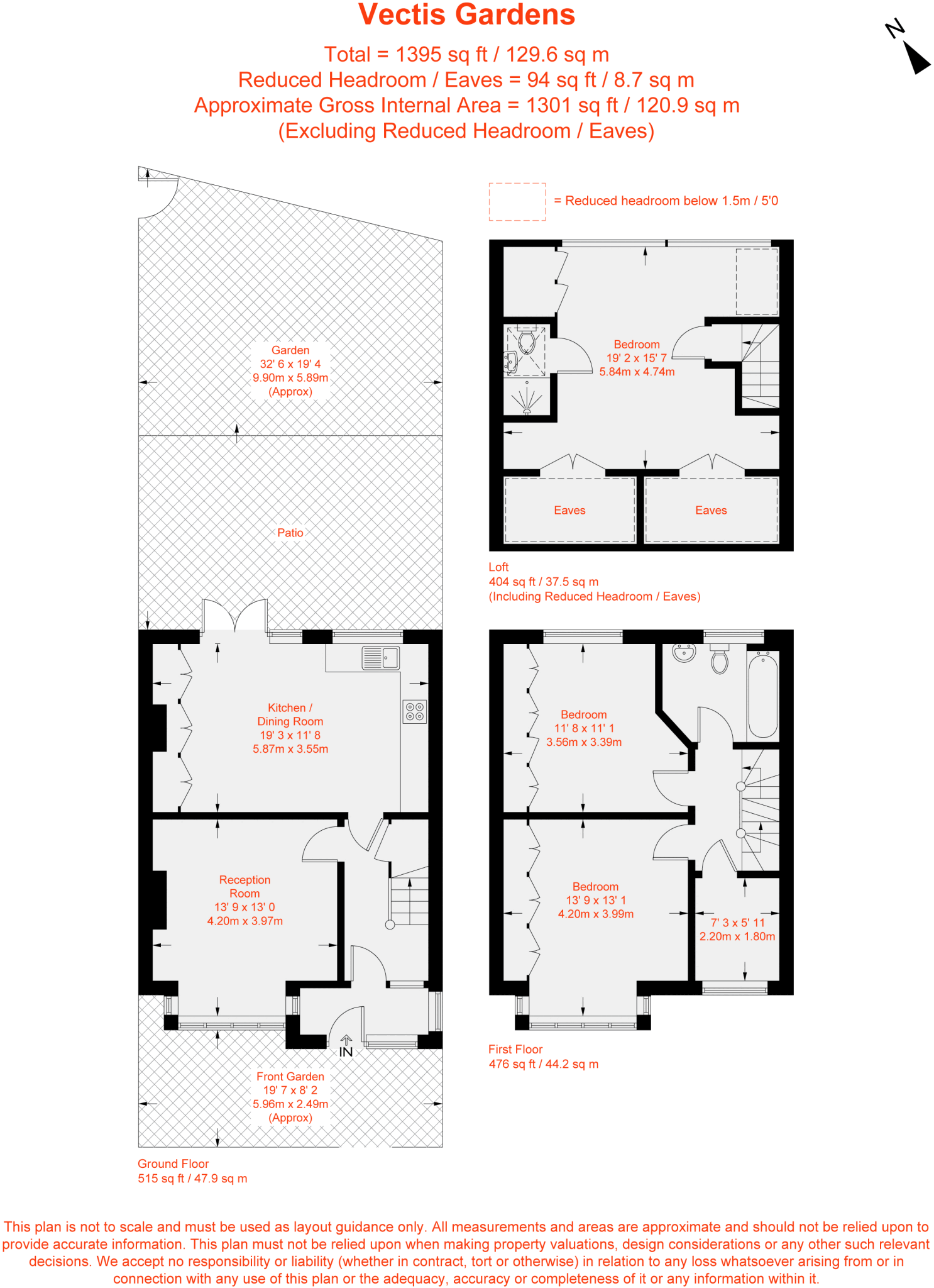 Vectis Gardens, Tooting, SW17 floorplan