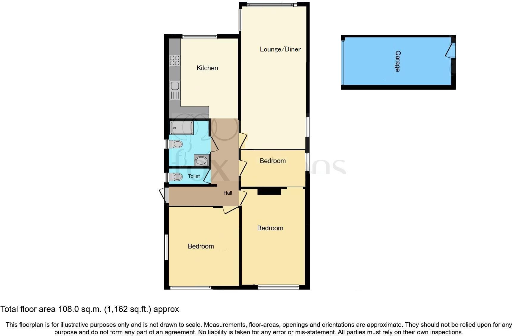 Seaview Road, Peacehaven floorplan