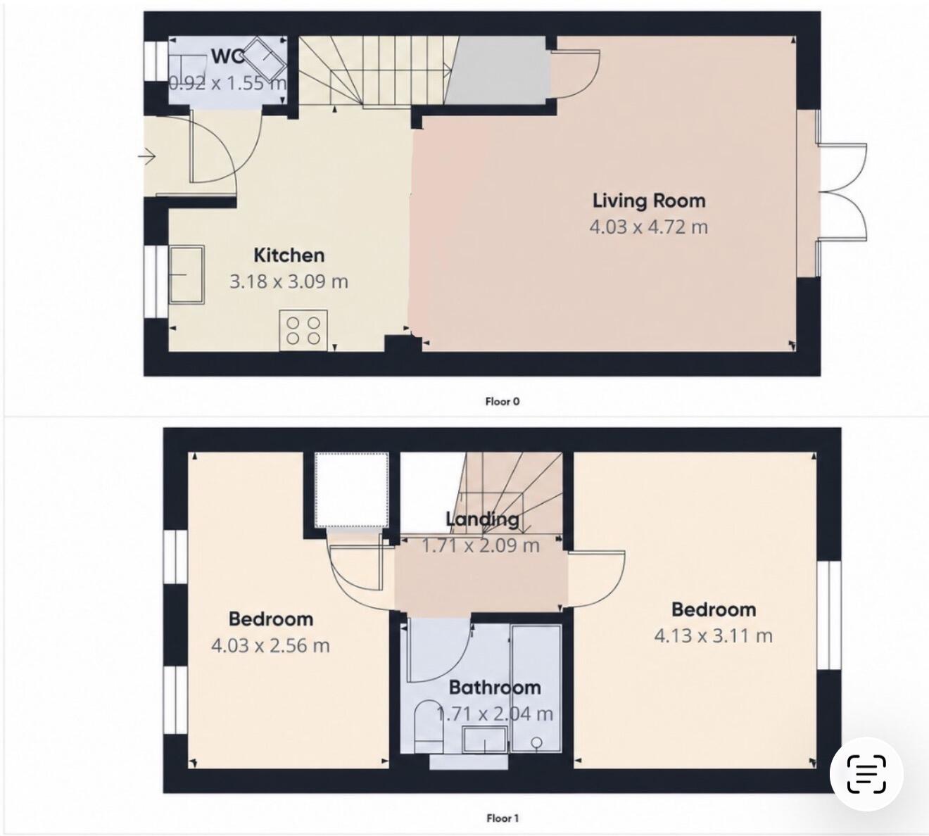 Lidgett Green, Featherstone, Pontefract, Wakefield floorplan