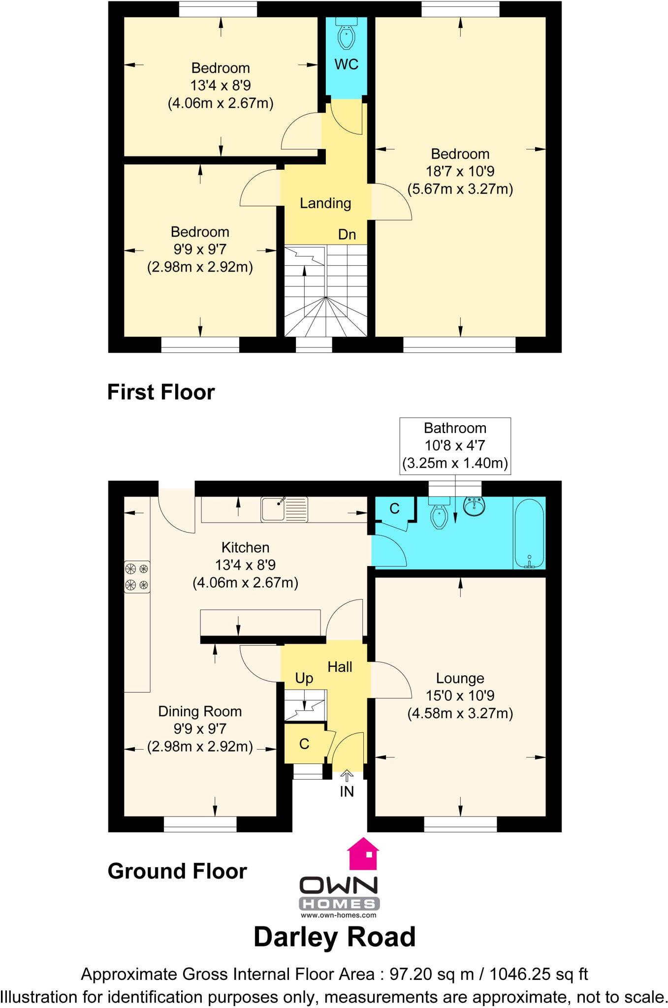 Darley Road, Breachwood Green, Hertfordshire floorplan