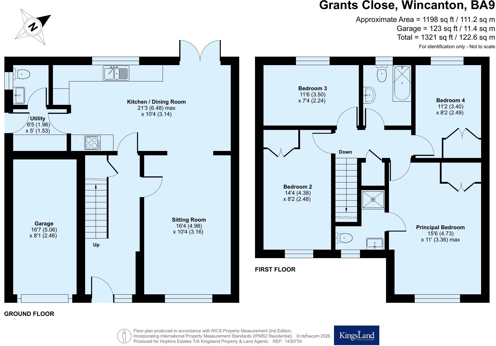 Grants Close, Wincanton, Somerset, BA9 floorplan