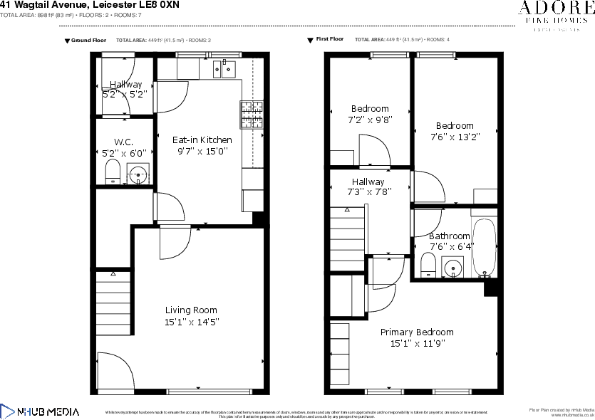 Wagtail Avenue, Kibworth,LE8 floorplan
