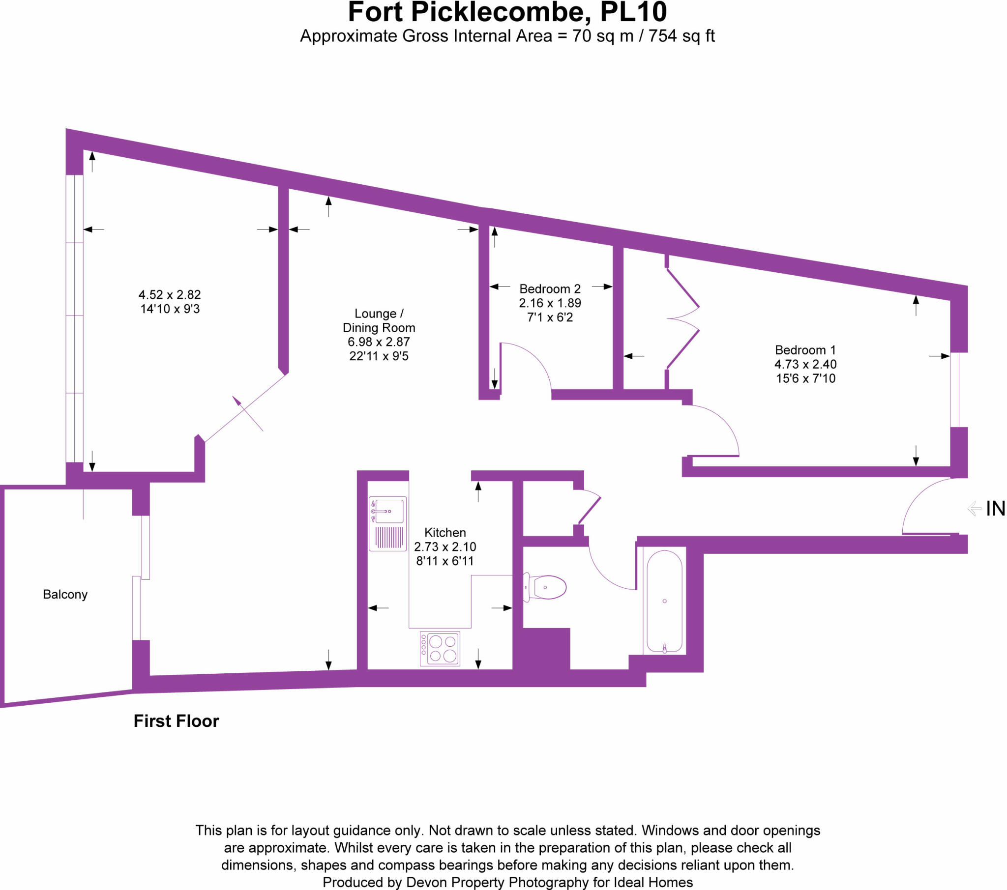 Fort Picklecombe, Maker, Cornwall, PL10 floorplan