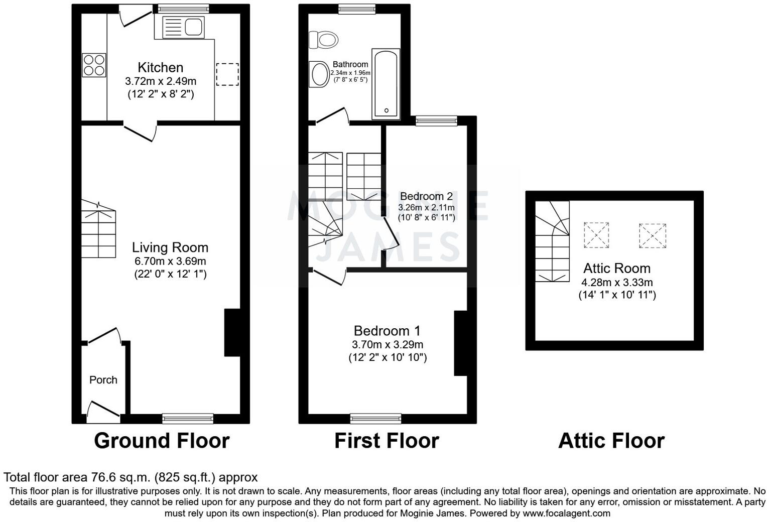Cornwall Street, Cardiff, CF11 floorplan
