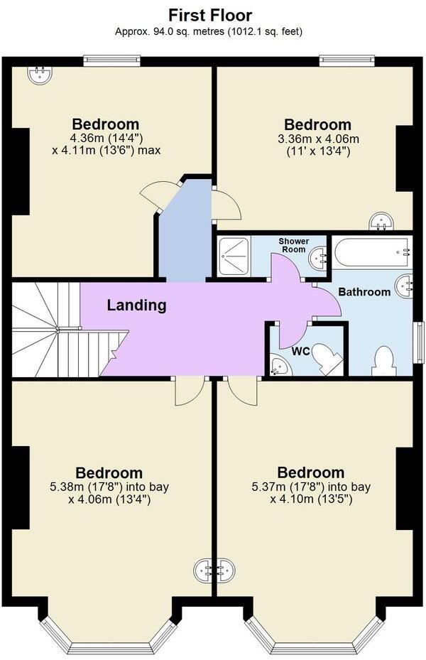 Arthur Street, Nottingham, NG7 floorplan