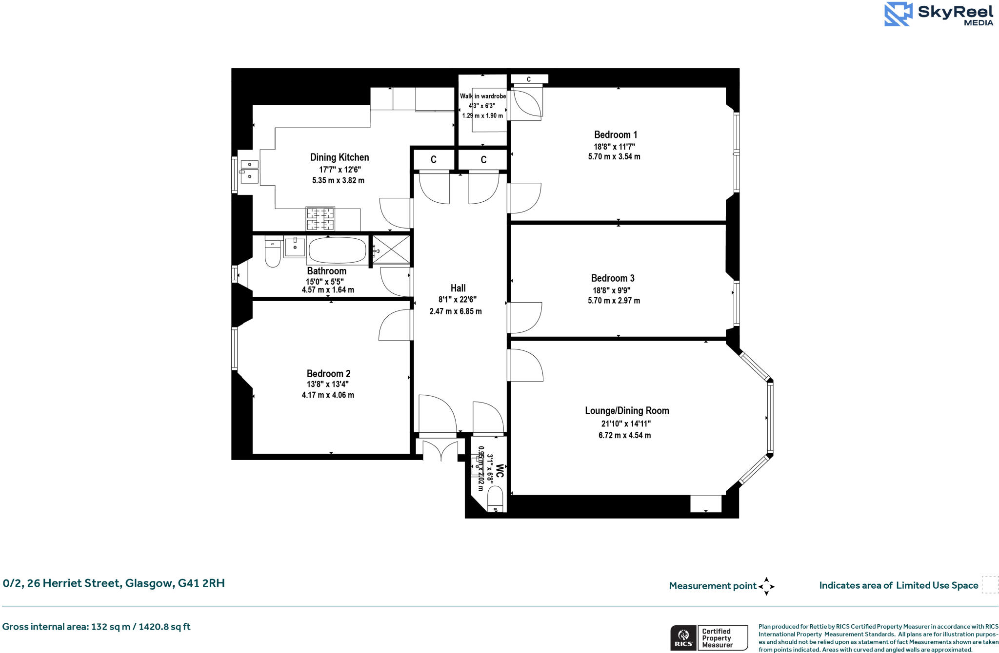 Herriet Street, Pollokshields floorplan