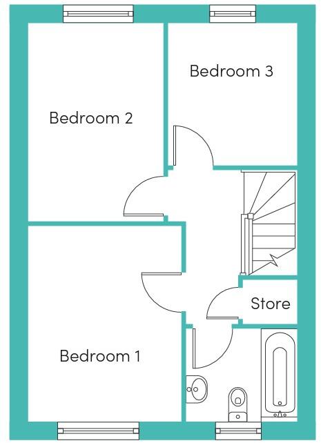 Spinners Close, Middleton M24 floorplan
