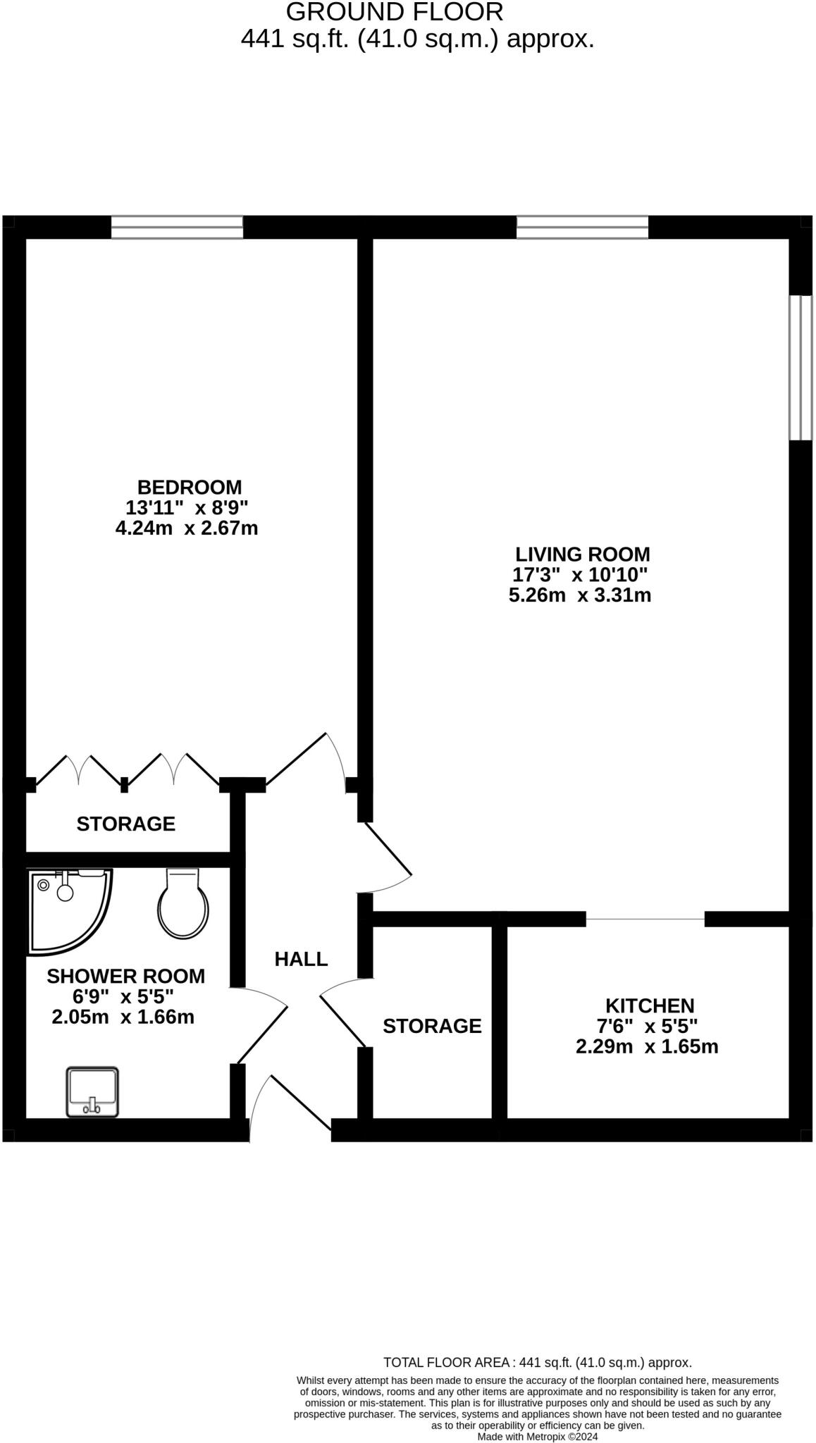 Flat  Rectory Court.  Church Lane, Marple floorplan