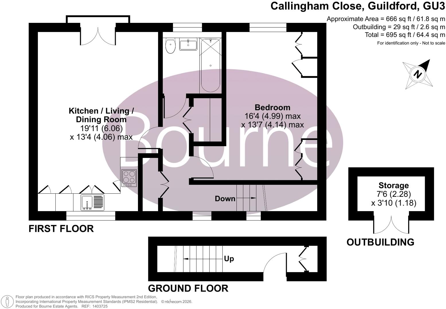 Callingham Close, Guildford, Surrey, GU3 floorplan