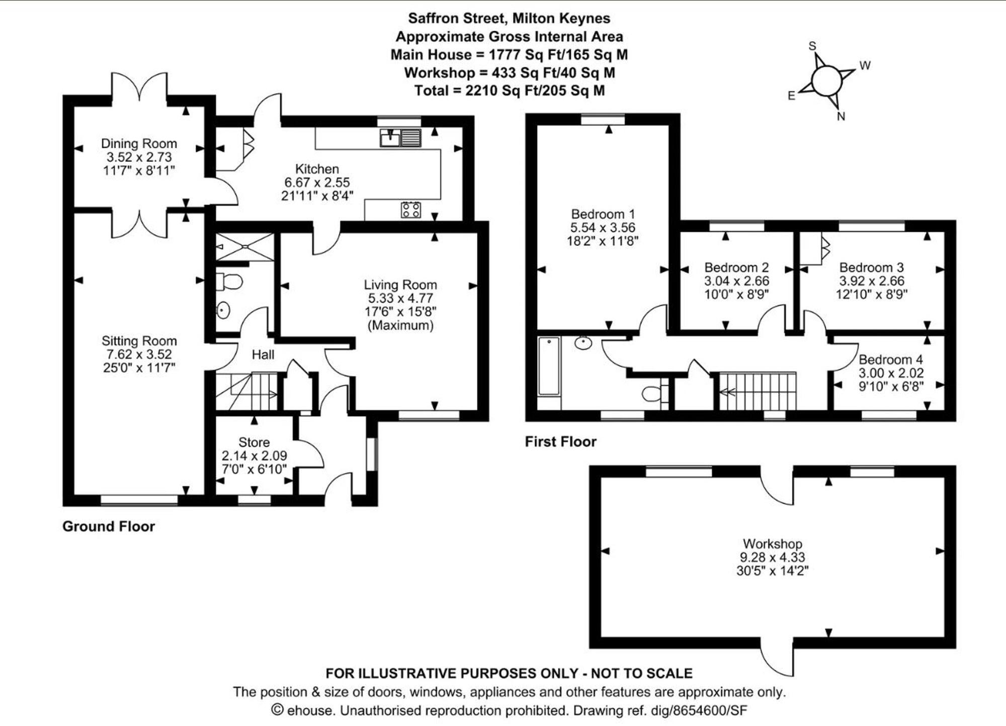 Saffron Street, Bletchley, MK2 floorplan