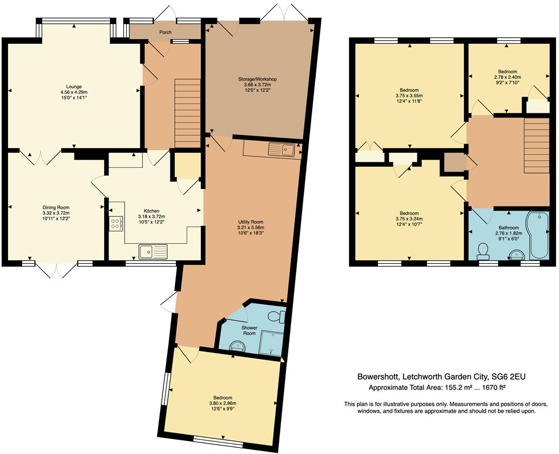 Bowershott, Letchworth Garden City floorplan