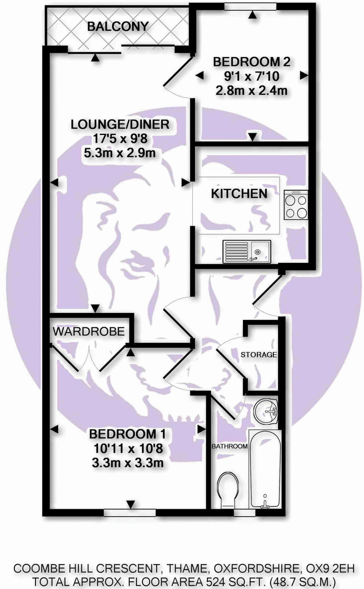 Coombe Hill Crescent, Thame floorplan