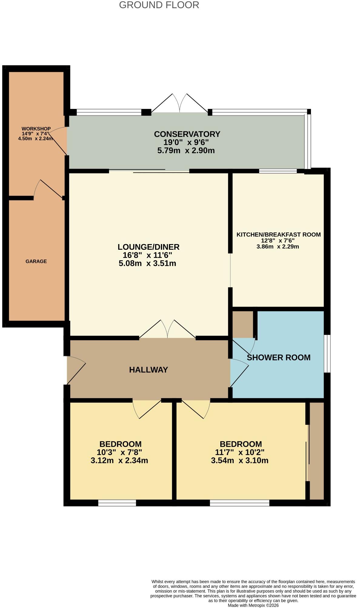 Fawley, Southampton, Hampshire, SO45 floorplan