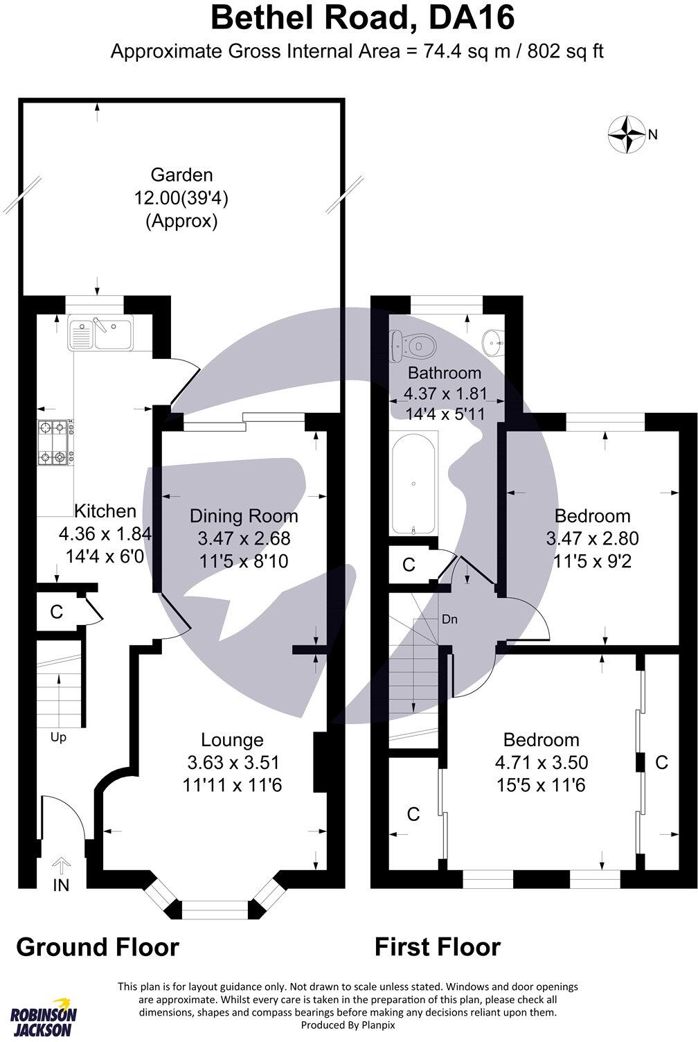 Bethel Road, Welling, Kent, DA16 floorplan