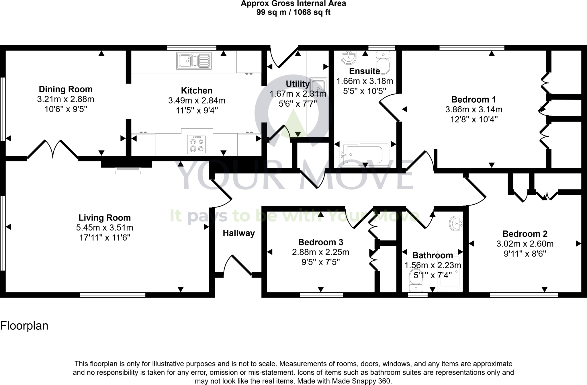 Johnstonebridge, Lockerbie, Dumfries and Galloway, DG11 floorplan