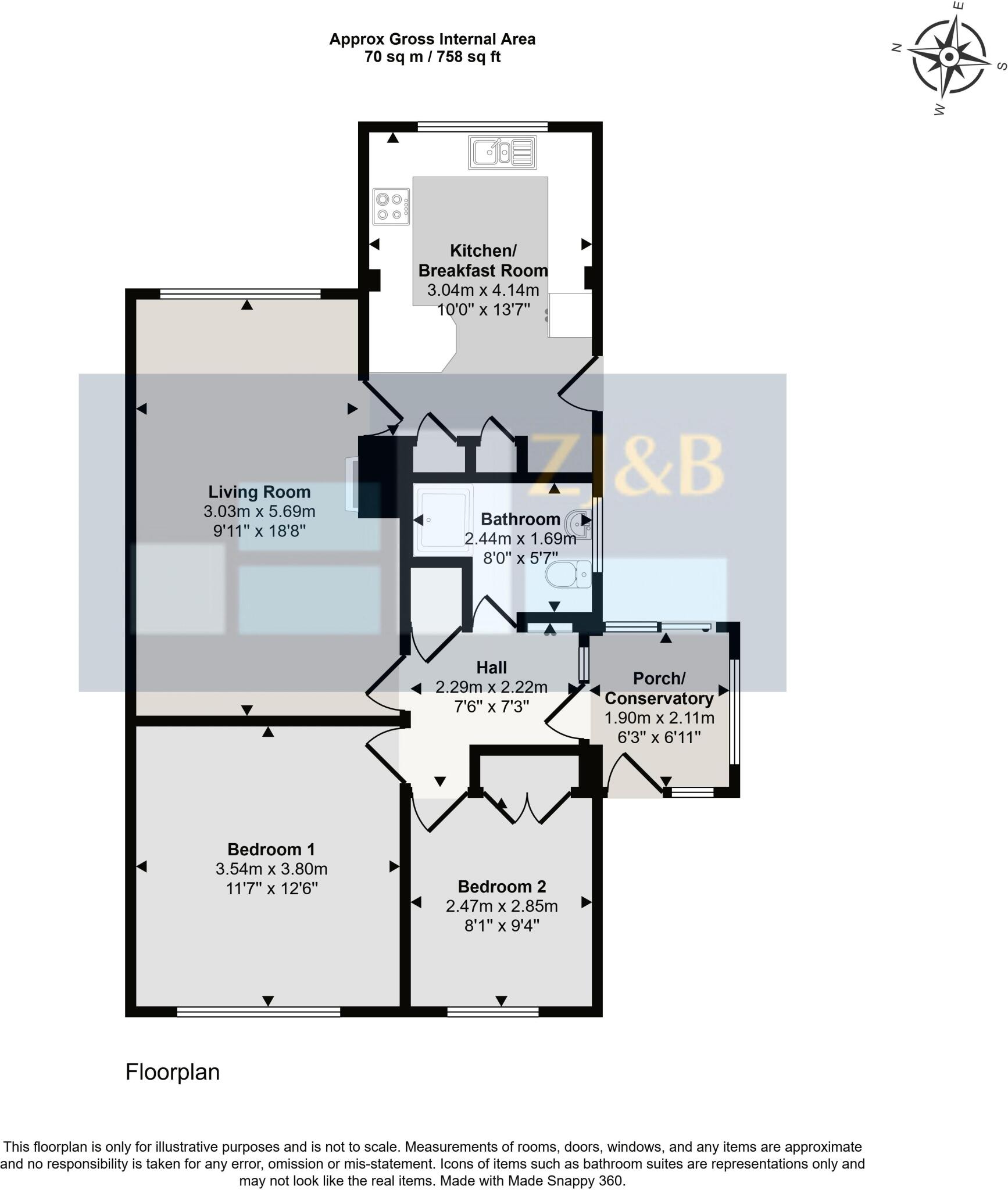 Allness Close, Telford Estate, Shrewsbury, SY2 5XH floorplan