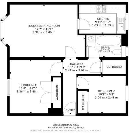 Leyden Court, Glasgow, G20 floorplan