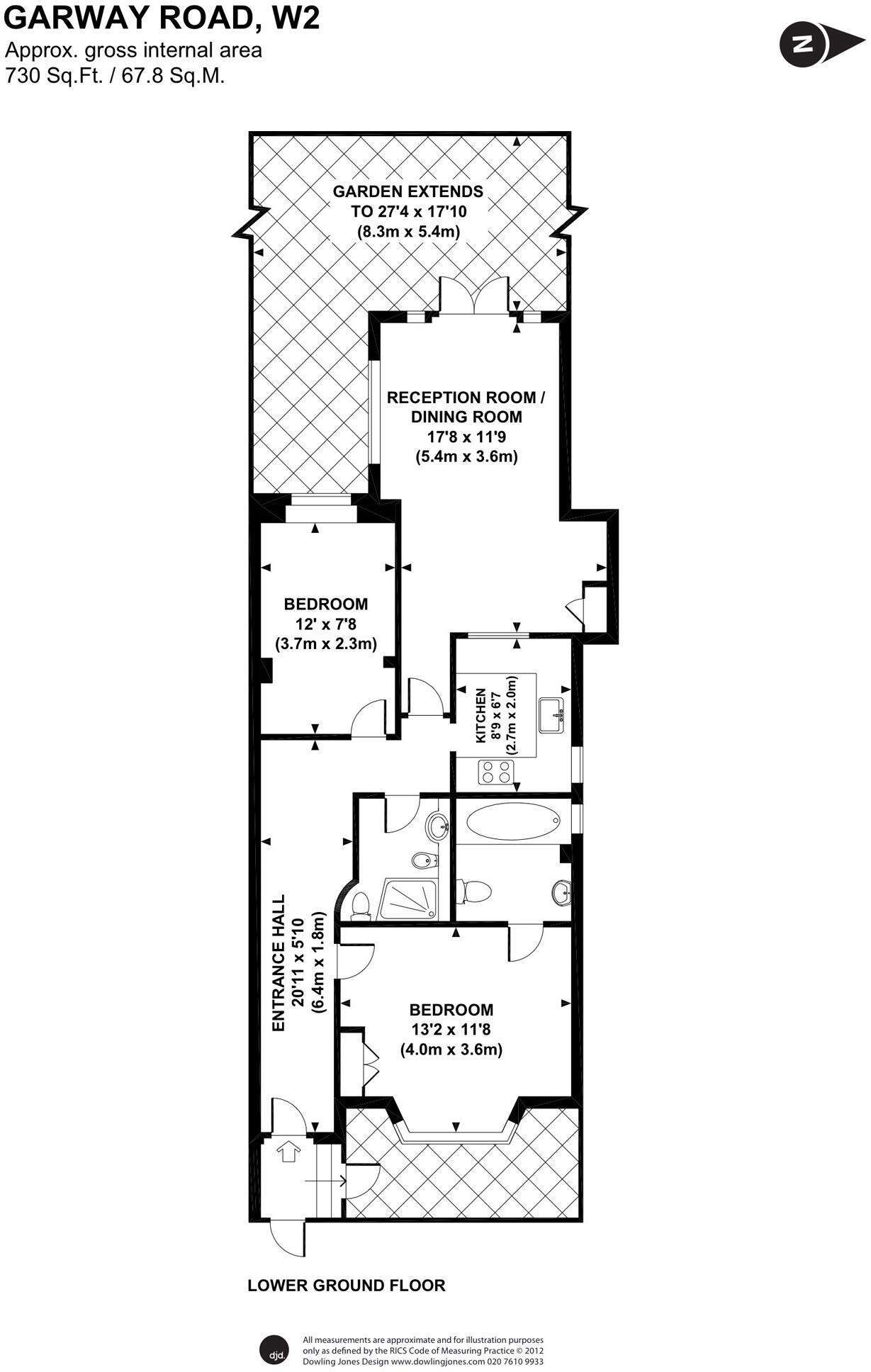 Garway Road, London, W2 floorplan
