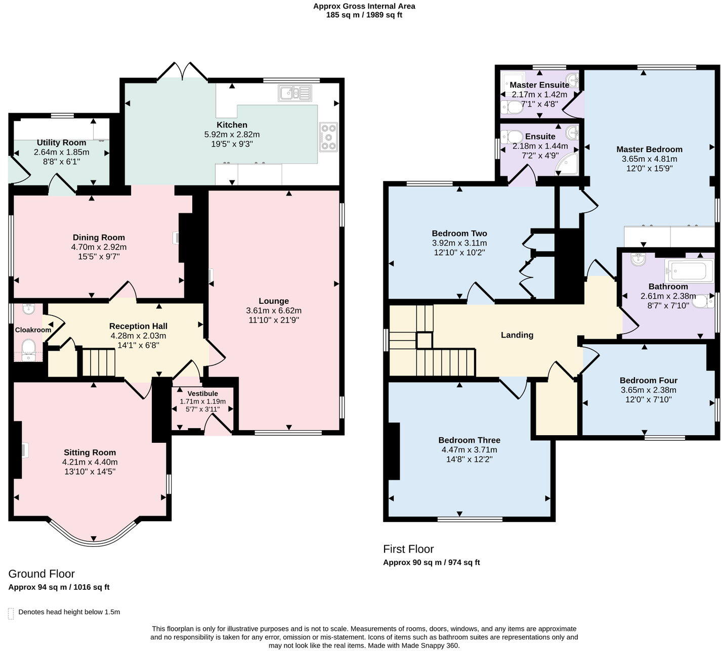 108 Rhuddlan Road, Rhyl, Denbighshire LL18 2RD floorplan