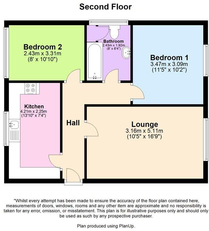 Chalfont Court, 72 Southport PR8 4BB floorplan