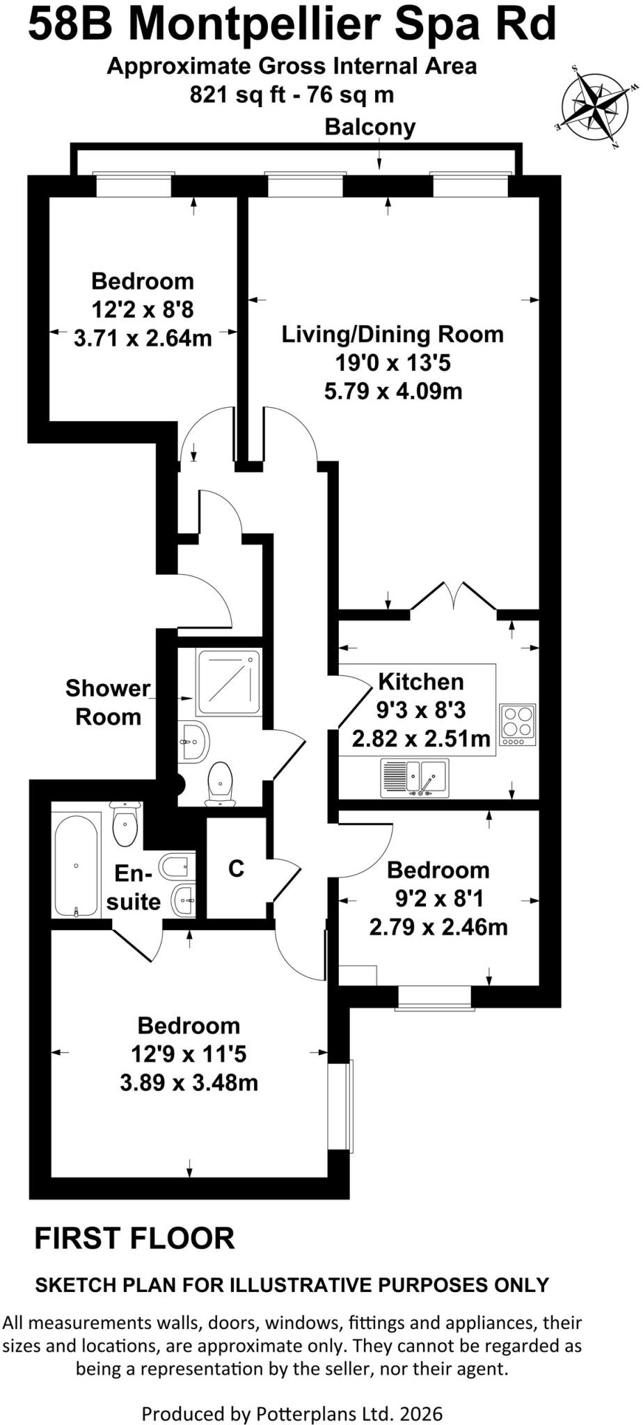 Montpellier Spa Road, Montpellier, Cheltenham, GL50 floorplan